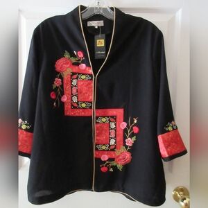 Member High fashion Jacket 3/4 Sleeve Women's Size Large New with Tags